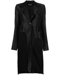 Ann Demeulemeester - Cotton-blend Asymmetric Tail Jacket - Lyst