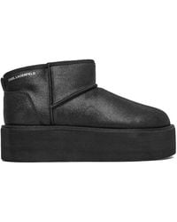KARL LAGERFELD - Thermo Lo Pull On Boot - Lyst