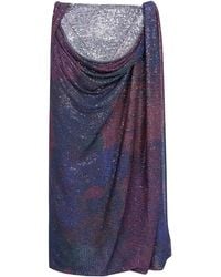 Maison Margiela - Sequins Draped Maxi Skirt - Lyst