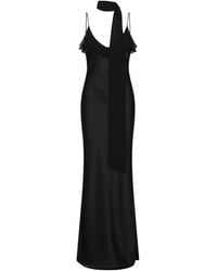 ROTATE BIRGER CHRISTENSEN - V-Neck Long Slip Dress - Lyst