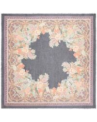 Etro - Silk Georgette Scarf With Pattern - Lyst