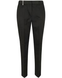 Peserico - Lightweight Satin Cigarette Trousers - Lyst