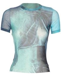 Jean Paul Gaultier - Mesh Baby T-Shirt Water Print - Lyst