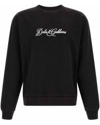 Dolce & Gabbana - Logo Embroidery Sweatshirt - Lyst
