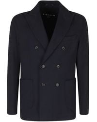 Circolo 1901 - Double-Breasted Light Fleece Blazer - Lyst
