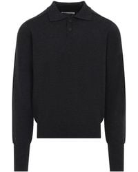 Studio Nicholson - Sark Polo Shirt Jumper - Lyst