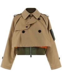 Sacai - Double Layer Trench Coat - Lyst
