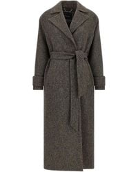 Kiton - Chevron Wool Coat - Lyst