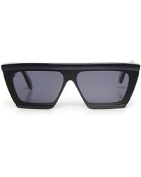Alaïa - Rectangular Acetate Sunglasses - Lyst