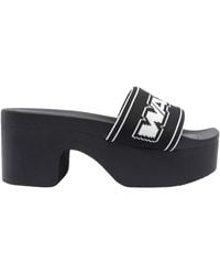 Alexander Wang - Plateau Sandals Logo - Lyst