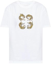 Givenchy - 4G Leopard-Print T-Shirt - Lyst