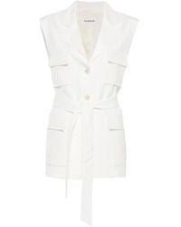 P.A.R.O.S.H. - Pocket Belted Waistcoat - Lyst