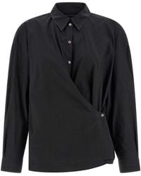Lemaire - 'Straight Collar Twisted' Shirt - Lyst