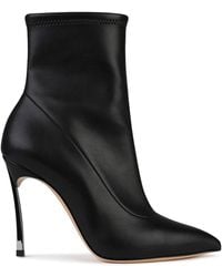 Casadei - Blade Matt Leather Ankle Boots - Lyst