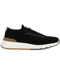 Brunello Cucinelli - Knitted Low Top Sneakers - Lyst