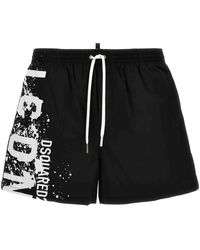 DSquared² - Midi Boxer Shorts Beachwear - Lyst