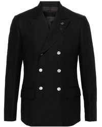 Lardini - Attitute Drop 7 Reg Double-Breasted Blazer - Lyst