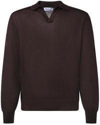 Giuliano Galiano - Wool Polo Sweater - Lyst