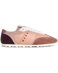 Marni - Softy Soccer Leather Sneakers - Lyst