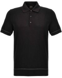 Brioni - Textured Polo Shirt - Lyst