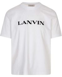 Lanvin - Cotton T-Shirt With Logo - Lyst