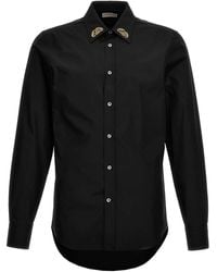 Alexander McQueen - Embroidered Collar Shirt - Lyst
