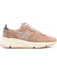 Golden Goose - Running Sole Glittered Sneakers - Lyst
