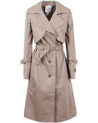 Patou - Cotton Trenchcoat With Buttons - Lyst