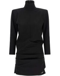 The Attico - Structured Shoulder Dress - Lyst