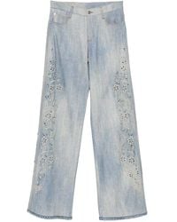 Ermanno Scervino - Faux-Denim Trousers - Lyst