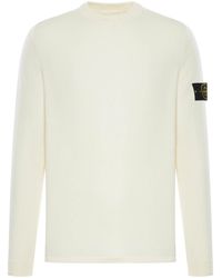 Stone Island - Wool Sweater With Compass Logo - Lyst