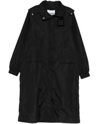 Ganni - Flyweight Nylon Long Parka Print - Lyst