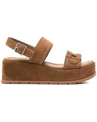 Hogan - H703 Suede Sandals - Lyst
