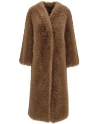 BB COUTURE - Biscuit Ecofur Coat - Lyst