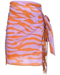 The Attico - Animalier Pareo - Lyst