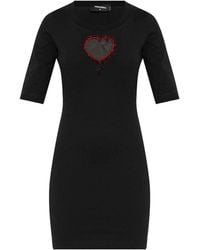 DSquared² - Robe Au Genou - Lyst