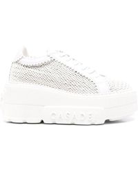Casadei - Low-Top Sneakers With Interwoven Design - Lyst