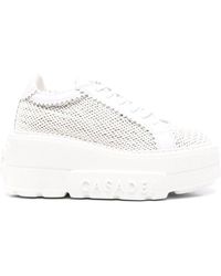 Casadei - Low-top Sneakers With Interwoven Design - Lyst