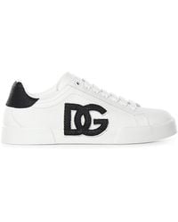 Dolce & Gabbana - Portofino Light Strobel Leather Sneaker - Lyst