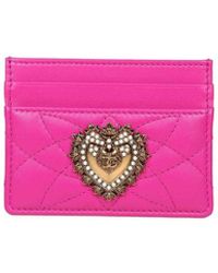 Dolce & Gabbana - Devotion Card Holder In Leather - Lyst