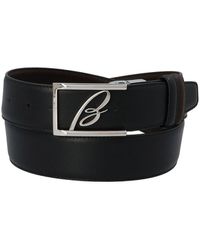 Brioni - Reversible Logo Belt In And Black - Lyst