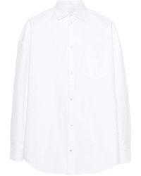 Balenciaga - Oversized Cotton Shirt - Lyst