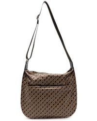 Gherardini - Toffee Shoulder Bag With All-Over Logo - Lyst