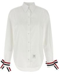 Thom Browne - Rwb Tape Cuffs Shirt - Lyst