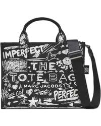 Marc Jacobs - The Medium Tote Punk Scribble - Lyst