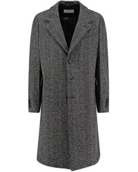 Givenchy - Wool Blend Coat With Herringbone Pattern - Lyst