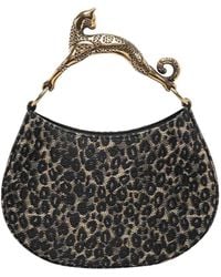 Lanvin - Borsa Hobo Gatto Leopardo - Lyst