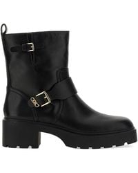 MICHAEL Michael Kors - Perry Leather Ankle Boots - Lyst