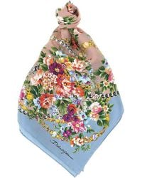 Dolce & Gabbana - Sciarpa Mazzolini Di Fiori - Lyst