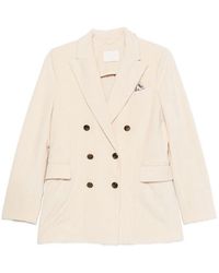 Circolo 1901 - Double-Breasted Corduroy Blazer - Lyst